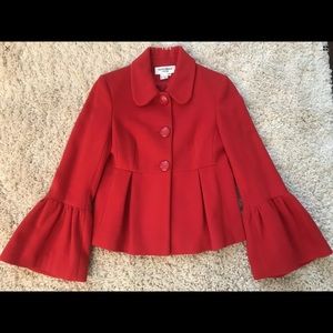 Helen Bergman London Red Wool Blazer/Jacket Sz XS